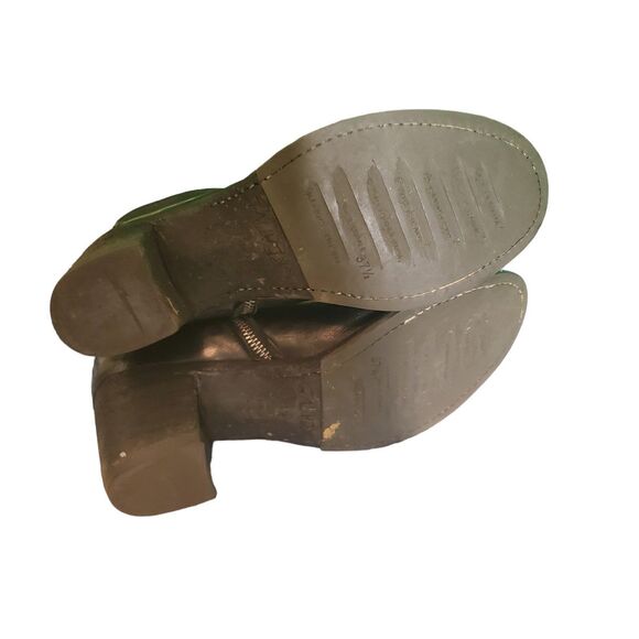 Officine Creative Leather Ankle Boots Handmade Italian Ruched Boots Black 37.5 - Picture 6 of 7